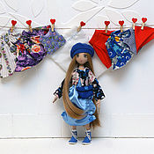 Куклы и игрушки handmade. Livemaster - original item Textile doll with clothes set. Handmade.