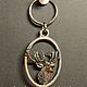 Заказать Брелок Олень Подвеска Олени Брелок Лань deer keychain keyring pendant. WiLiJe: WildLife Jewelery. Ярмарка Мастеров. . Брелок Фото №3