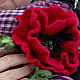 Order Brooch poppy. Novozhilova Hats. Livemaster. . Brooches Фото №3