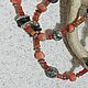Бусы-этно "Аризона" из кораллов, яшмы и лабрадорита, Бусы, Тихорецк,  Фото №1