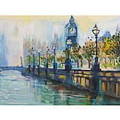 Картины и панно handmade. Livemaster - original item Painting London city landscape. Handmade.
