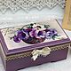Order Box in lilac colors flowers. Studio Villa-Oliva. Livemaster. . Box Фото №3