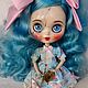 Кукла Блайз Мальвина в винтажном стиле. Custom Blythe doll. Кукла Кастом. My_Wonderful_Blythe. Интернет-магазин Ярмарка Мастеров.  Фото №2