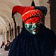 Предмет декора Джокер Тайный любовник" венецианская. Маски интерьерные. Каллима_art   картины, маски, декор. Интернет-магазин Ярмарка Мастеров.  Фото №2
