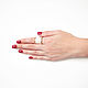 Enamel Ring, beige enamel ring, enamel ring. Rings. Irina Moro. Online shopping on My Livemaster.  Фото №2