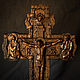 Order The cross carved with the crucifixion. On the stand. Walnut. ikon-art. Livemaster. . Icons Фото №3