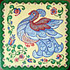 Painted stool "Pigeon". Stools. Lidiamama. Интернет-магазин Ярмарка Мастеров.  Фото №2
