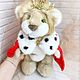 Король лев из натурального меха норки. Тедди Зверята. KS’youToys (ksuushapolza). Ярмарка Мастеров.  Фото №6