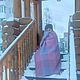 Плед вязаный в клетку Розовый туман. Пледы. Мастерская Олокиной Татьяны. Ярмарка Мастеров.  Фото №5