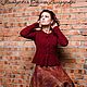 Knitted jacket 'Bordeaux'. Cardigans. Oksana Vladarskaya. Online shopping on My Livemaster.  Фото №2