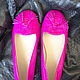 Заказать Mocasines de pitón en Fucsia. Python Fashion. Ярмарка Мастеров. . Loafers Фото №3