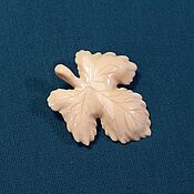 Украшения handmade. Livemaster - original item Grape leaf – carved brooch-pendant. Handmade.