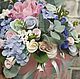 Flower box. Flowers polymer clay handmade. Composition. Olga-art-flower. Online shopping on My Livemaster.  Фото №2