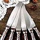 Винтаж: Набор десертных ножей ЗiШ "Классик". 50-60-годы СССР. Столовые приборы винтажные. Мария   ' Ретро-магия'. Ярмарка Мастеров.  Фото №9