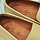 Men's loafers made of genuine calfskin, in beige color!. Loafers. SHOES&BAGS. Online shopping on My Livemaster.  Фото №2