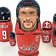 Матрёшка "Washington Capitals". Спортивные сувениры. Екатерина Зюбко. Ярмарка Мастеров.  Фото №4