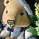 Белый мишка. Болельщик ХК Сибирь. Интерьерная кукла. Toys by Tatiana Velikaya. Ярмарка Мастеров.  Фото №5