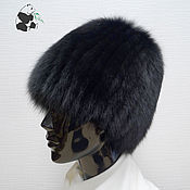Аксессуары handmade. Livemaster - original item Women`s hat made of Finnish arctic fox fur on a knitted base.. Handmade.