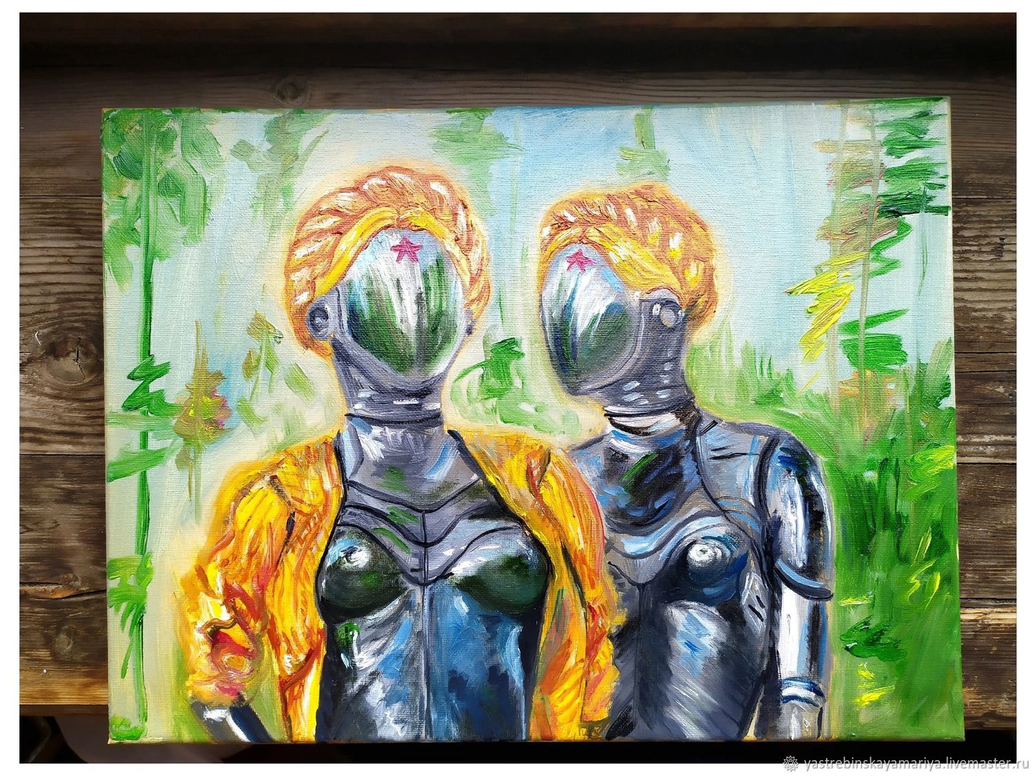 Картина маслом Atomic Heart близняшки в интернет-магазине на Ярмарке ...