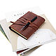 Nominal leather notebook on rings A6 notebook made of genuine leather. Notebooks. Ptaho. Online shopping on My Livemaster.  Фото №2