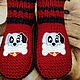 Вязаные тапочки "101 Далматинец Дисней" Disney. Тапочки. Любимые Тапочки - Для всей семьи. Интернет-магазин Ярмарка Мастеров.  Фото №2