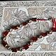 Винтаж: Бусы "Алый закат", Чехословакия, Колье винтажные, Арнем,  Фото №1