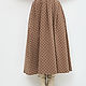 Polka Dot Cotton Midi Length Skirt. Skirts. ivavavilonskaya. Online shopping on My Livemaster.  Фото №2