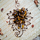 Order Copper pendant 'Semillon' with red jasper. Autumn leaf. Strangell Jewelry. Livemaster. . Pendant Фото №3