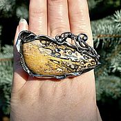 Украшения handmade. Livemaster - original item Ring silver. Ring silver. Ring with Jasper.. Handmade.