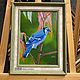 Blue Jay.  Realism. Blue bird, Pictures, Moscow,  Фото №1