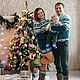 Sweater and dress knit Family set in a Scandinavian style, Sweaters, Moscow,  Фото №1