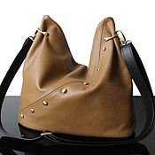 Сумки и аксессуары handmade. Livemaster - original item Crossbody bag: Soft leather bag light brown leather. Handmade.
