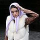 Вязаная косынка. Косынки. Ольга Устюгова (dollyknit). Ярмарка Мастеров.  Фото №5