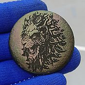 Сувениры и подарки handmade. Livemaster - original item Souvenir coin: Mayan Lion. Handmade.