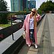 Вязаное пальто-халат оверсайз из мохера. Пальто. Saharastyle.fashion. Интернет-магазин Ярмарка Мастеров.  Фото №2