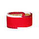 Red bracelet from nettles. Cuff bracelet. Nettle products (Krapivamm). Online shopping on My Livemaster.  Фото №2