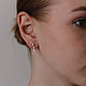 Серьги в виде трензеля конный спорт. Серьги-пусеты. Sabira Jewelry. Ярмарка Мастеров.  Фото №8