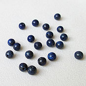 Материалы для творчества handmade. Livemaster - original item Lapis lazuli 4 mm, natural stone, blue beads. Handmade.