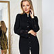 Premium black coat. Coats. Designer clothing Olesya Masyutina. My Livemaster. Фото №5