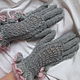 Gloves wave grey kid mohair. Knitted gloves gray. Gloves. Irina-snudy,hoods,gloves (gorodmasterov). My Livemaster. Фото №6