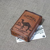 Сувениры и подарки handmade. Livemaster - original item Cigarette case or case for a pack of cigarettes. Branded under Camel. Handmade.