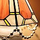 Lavandovaya de hadas. Vitrazhnaya Lámpara de Cuarzo. Table lamps. Glass Flowers. Ярмарка Мастеров.  Фото №4