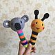 Knit rattle Koala. Teethers and rattles. Tashas Handicraft. Online shopping on My Livemaster.  Фото №2