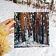 Etude oil. Winter day. Pine, Pictures, Moscow,  Фото №1