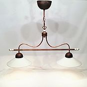 Для дома и интерьера handmade. Livemaster - original item Ceramic lamp with two shades and brass frame. Handmade.
