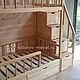 Кровать двухъярусная с лесенкой комод. Кровати. Илья (Sobol-wood). Ярмарка Мастеров.  Фото №4