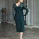 Women's dress with VICTORY sleeve slims (up to 56-58 size!). Dresses. BRAGUTSA. My Livemaster. Фото №6
