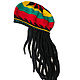 Rastafarian beret with dreadlocks, Berets, Moscow,  Фото №1