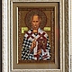 Икона "Николай Чудотворец". Бисер, Иконы, Краснодар,  Фото №1