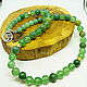 Beads made of natural green aventurine Forest 51 cm. Beads2. Selberiya shop. Online shopping on My Livemaster.  Фото №2
